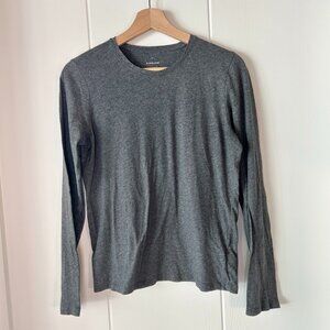 Heather Grey Everlane long sleeve tee shirt size M organic cotton